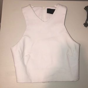 Kendall & Kylie white crop top